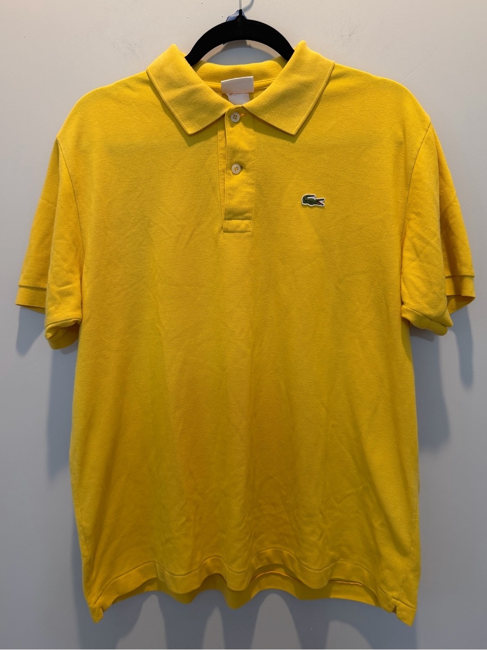 Lacoste Men’s Bright Yellow Pique Polo Shirt